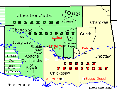 Oklahoma Territory in 1890